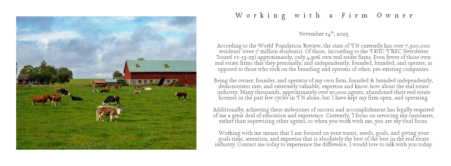 Amber Nestor, REALTOR®, Firm Owner and Founder, Agent and Principal Broker, Amber Nestor is an expert in Tennessee Real Estate.